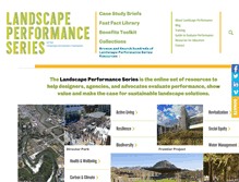 Tablet Screenshot of landscapeperformance.org